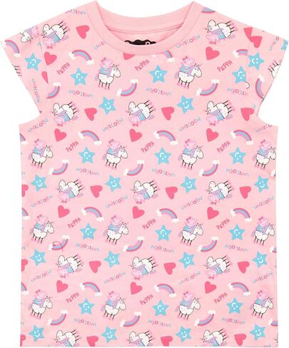 Peppa Pig Girls' Unicorn Pinafore Dress & T-Shirt in Saudi Arabia