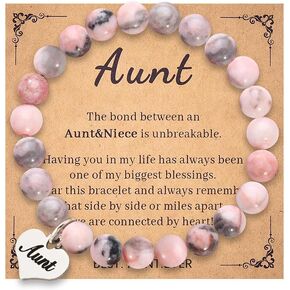 Christmas Gifts for Friend Sister Aunt Nana Grandma Mom Birthday Gifts for Mom Natural Stone Bead Bracelets for Women Girls in Kuwait