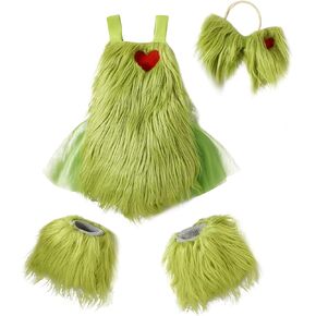 AWIBMK Baby Girls Flounder Costume Toddler Yellow Shiny Sequin Tulle Tutu Romper Dress with Headband Mermaid Themed Halloween Cosplay Dress Up Party Outfits Clothes Set Yellow fish 0-3 Months