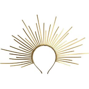 BPURB كرنفال Sunburst عقال تاج ذهبي هالة تاج Sunburst جيد القوطية تاج الشمس هالة عقال (ذهبي) in Kuwait