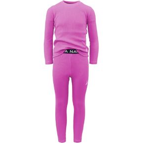Nautica Girls' 2-Piece Shirt & Pants Base Layer Long Johns Waffle Thermal Underwear Set