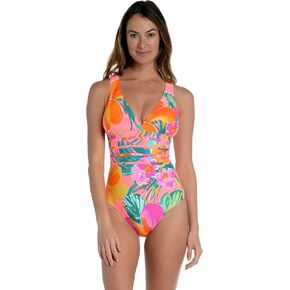 La Blanca Women's Multi Strap Cross Back One Piece Swimsuit in Kuwait