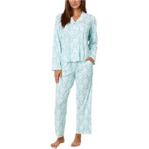 Karen Neuburger Women's Petite Key Item Long Sleeve Girlfriend Printed Pj Set