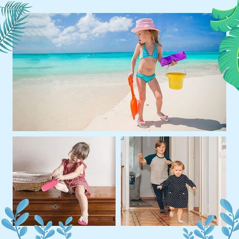 صنادل فليب فلوب للأولاد والبنات من دريم بريدج مع حزام خلفي، صنادل صيفية للشاطئ وحمام السباحة وأحذية مائية in Kuwait