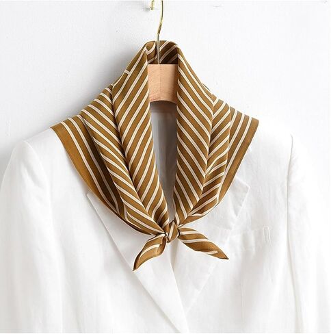 Pemilosci Fashion Hair Scarf for Women Soft Silk Feeling Head Scarves Head Wrap Square Bandanas 21 x 21 inches in Kuwait