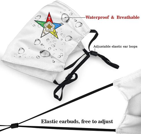 قابل للتعديل OES Lady Magic Sister Mother Day Order of Eastern Star قناع الوجه غطاء الفم الواقي قناع الوجه للجنسين in Saudi Arabia