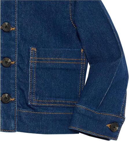 Amazon Essentials Unisex Kids and Toddlers' Relaxed Fit Denim Chore Jacket in Saudi Arabia