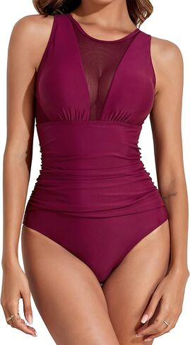 بدلة سباحة نسائية من قطعة واحدة من NEOSAN برقبة على شكل حرف V شبكية للشاطئ مونوكيني in Kuwait