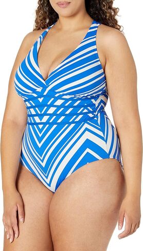 La Blanca Women's Multi Strap Cross Back One Piece Swimsuit in Saudi Arabia