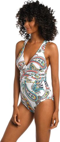 La Blanca Women's Multi Strap Cross Back One Piece Swimsuit in Saudi Arabia