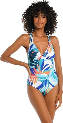 La Blanca Women's Multi Strap Cross Back One Piece Swimsuit in Saudi Arabia