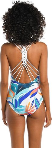 La Blanca Women's Multi Strap Cross Back One Piece Swimsuit in Saudi Arabia