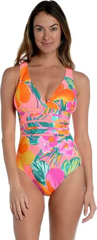 La Blanca Women's Multi Strap Cross Back One Piece Swimsuit in Kuwait