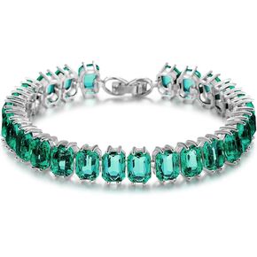 سوار التنس من Aprilery للنساء، مطلي بالذهب عيار 14 قيراط مكعب زركونيا، أساور لطيفة مجوهرات للفتيات المراهقات هدايا لها in Kuwait