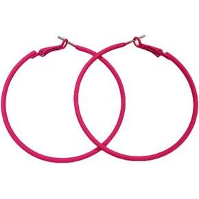 60 ملم أقراط كبيرة كبيرة للنساء والفتيات آذان حساسة نيون الحد الأدنى الرجعية جولة هوجي الأطواق 2 بوصة ملونة 80s 90s استرخى مطوق لذيذ خفيف الوزن عيد ميلاد مهرجان Y2K هدايا مجوهرات الحفلات in Kuwait