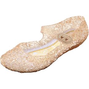Kawai Peach Girls' Cute Sparkle Sandals Fancy Dress Up Jelly Party Dancing Cosplay Shoes