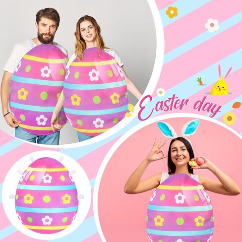 زي بيضة عيد الفصح من Cozypower للبالغين، زي بيضة عيد الفصح الملون، زي تنكري مضحك لحفلات عيد الفصح للرجال والنساء in Saudi Arabia