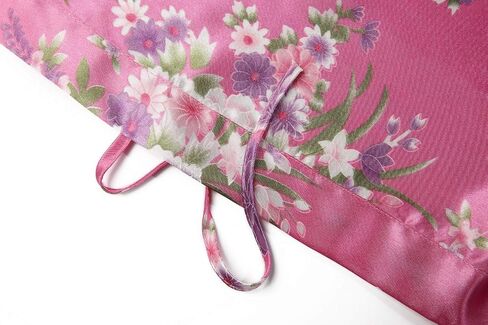 goodmansam Women's Long Kimono Robes Silky Floral Bathrobe with Blossoms Printed Bridesmaid Wedding Nightgown in Saudi Arabia