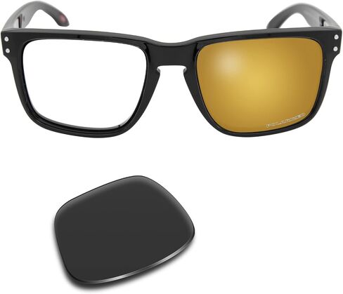 عدسات بديلة SOLODAD لنظارات Oakley Holbrook XL OO9417 الشمسية المستقطبة باللون الأرجواني المرصع بالنجوم in Kuwait