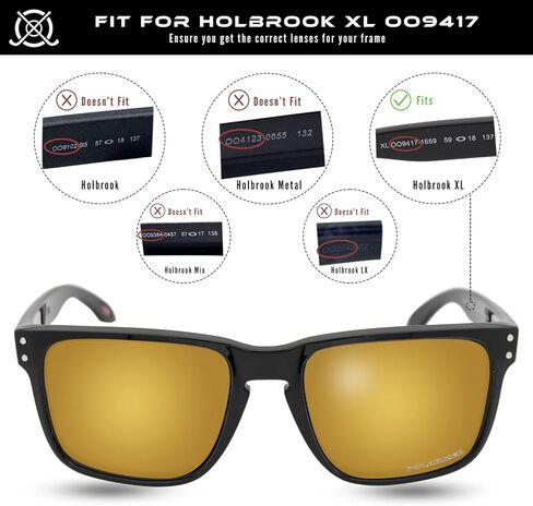 عدسات بديلة SOLODAD لنظارات Oakley Holbrook XL OO9417 الشمسية المستقطبة باللون الأرجواني المرصع بالنجوم in Kuwait