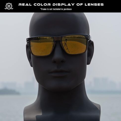 عدسات بديلة SOLODAD لنظارات Oakley Holbrook XL OO9417 الشمسية المستقطبة باللون الأرجواني المرصع بالنجوم in Kuwait