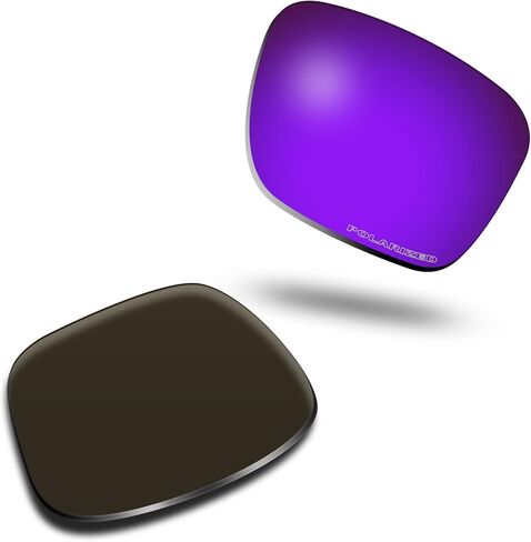 عدسات بديلة SOLODAD لنظارات Oakley Holbrook XL OO9417 الشمسية المستقطبة باللون الأرجواني المرصع بالنجوم in Kuwait