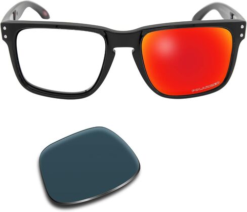 عدسات بديلة SOLODAD لنظارات Oakley Holbrook XL OO9417 الشمسية المستقطبة باللون الأرجواني المرصع بالنجوم in Kuwait