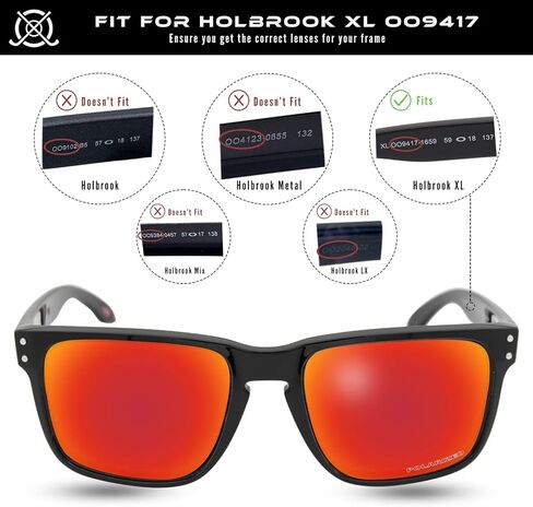 عدسات بديلة SOLODAD لنظارات Oakley Holbrook XL OO9417 الشمسية المستقطبة باللون الأرجواني المرصع بالنجوم in Kuwait