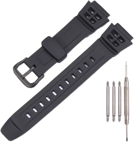 XBHSW Resin Watch Band Compatible with Casio AE-1300 AE-1200 F-108 W-216H AE-1000w SGW-300H AQ-S800W W-800H Men's Strap Sport Waterproof Rubber Replacement Bracelet in Saudi Arabia