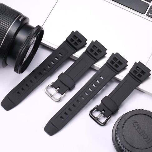 XBHSW Resin Watch Band Compatible with Casio AE-1300 AE-1200 F-108 W-216H AE-1000w SGW-300H AQ-S800W W-800H Men's Strap Sport Waterproof Rubber Replacement Bracelet in Saudi Arabia