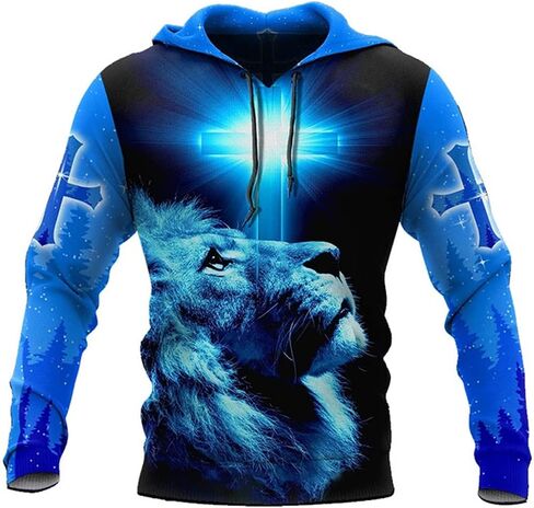 Colonghsou 3D Christian Jesus Hoodies for Men Women Unisex Praying Hands Sweatshirt Pullover king Printed sweater in Saudi Arabia