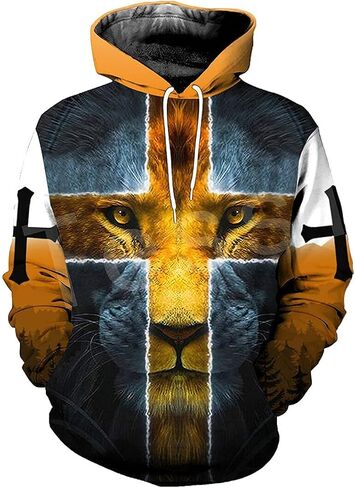 Colonghsou 3D Christian Jesus Hoodies for Men Women Unisex Praying Hands Sweatshirt Pullover king Printed sweater in Saudi Arabia