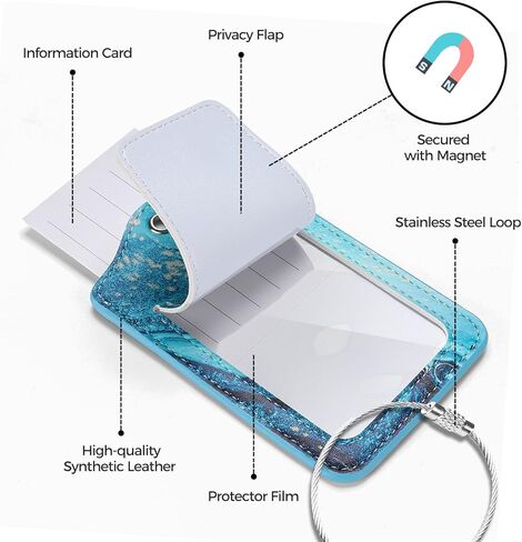 حزمة معرف علامة الأمتعة JOTO مع علامة تسمية حقيبة السفر in Kuwait