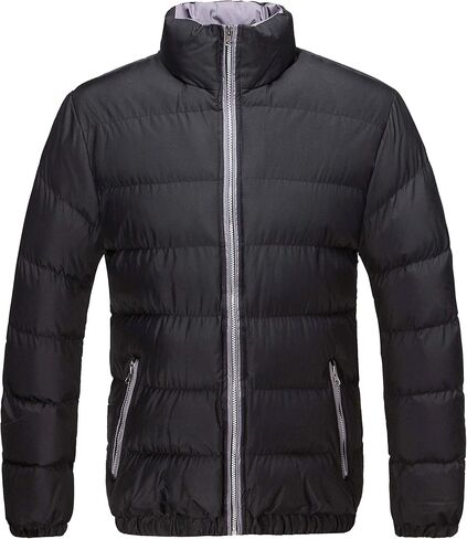 U2Wear Men's Heavy Quilt Coat, Winter Casual Jacket, Short Classic Puffer, Water Resistant, Bomber Jacket in Saudi Arabia