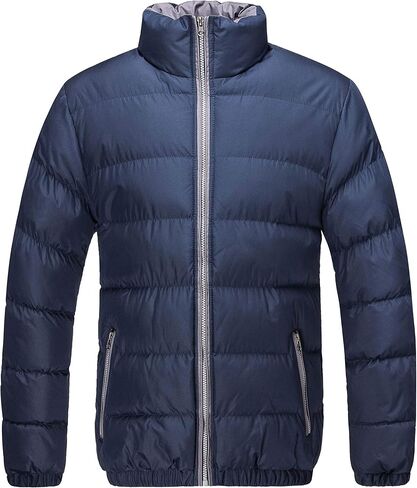 U2Wear Men's Heavy Quilt Coat, Winter Casual Jacket, Short Classic Puffer, Water Resistant, Bomber Jacket in Saudi Arabia
