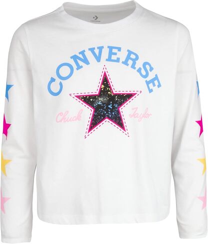 تيشيرت للفتيات بأكمام طويلة من Converse (للأطفال الكبار) in Saudi Arabia
