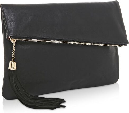 MG Collection Foldover Clutch Purse/Fashion Evening Handbag with Tassel in Saudi Arabia