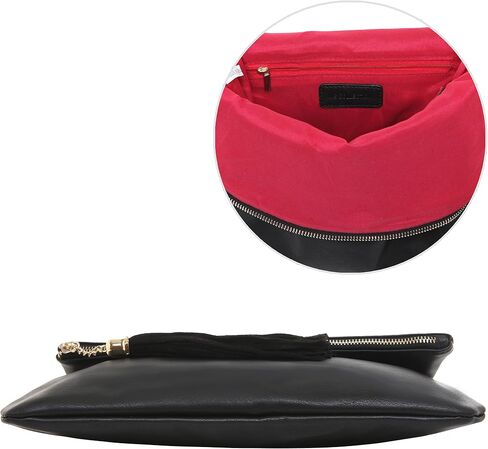 MG Collection Foldover Clutch Purse/Fashion Evening Handbag with Tassel in Saudi Arabia