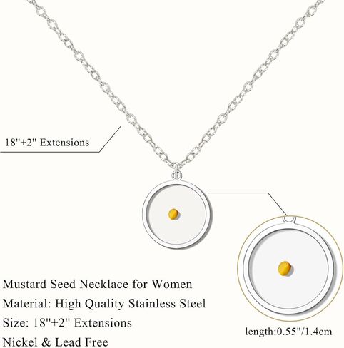 Mustard Seed Necklace Christian Gifts for Women, Inspirational Mountain Necklace Birthday Gifts for Women Teen Girls Friends Sister Girlfriend, Religious Faith Based Jewelry with Bible Verse, Valentines Day /Confirmation/First Communion/Baptism Gifts in Saudi Arabia