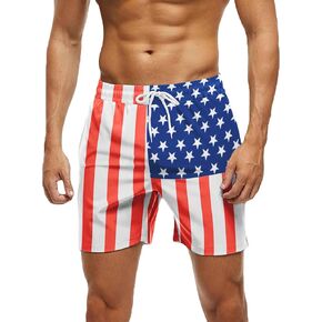 AOLRO Mens Swim Trunks Quick Dry Board Shorts with Mesh Lining Bathing Suits Breathable Fit Beach Shorts Swimwear S-XXL