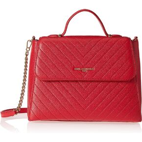 Karl Lagerfeld Paris Charlotte Crossbody Satchel, Crimson