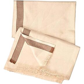 Men's Woven Winter Shawl - Elegant Solid Color Warm Lohi Stoles (35"x70")