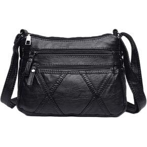 Crossbody Bags for Women Waterproof Shoulder Bag Messenger Bag Casual PU Leather Ladies Purse Handbag Cross Body Hand Bag