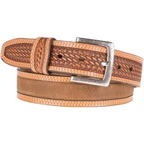 ARIAT Unisex-Adult's Basket Billet Double Stitch Edge Belt in Saudi Arabia