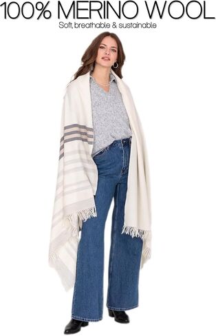 أوشحة وأغطية ليكماري - وشاح بطانية - شال دافئ وكبير للسفر - شال للتأمل - هدية مصنوعة يدويًا in Kuwait