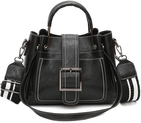 KEEPOP Womens Handbag Large Capacity, PU Leather Satchel Purse, Tote Crossbody Shoulder Bag in Kuwait