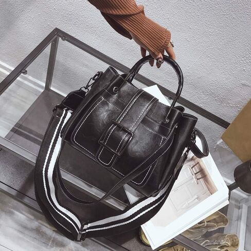 KEEPOP Womens Handbag Large Capacity, PU Leather Satchel Purse, Tote Crossbody Shoulder Bag in Kuwait