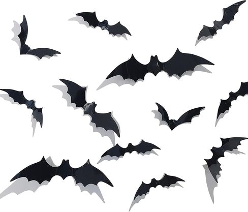 لافتة Hotcham Halloween الدموية من PVC لتزيين الهالوين مع مجموعة خفافيش إكسسوارات تزيين الهالوين السعيدة 4SET in Kuwait