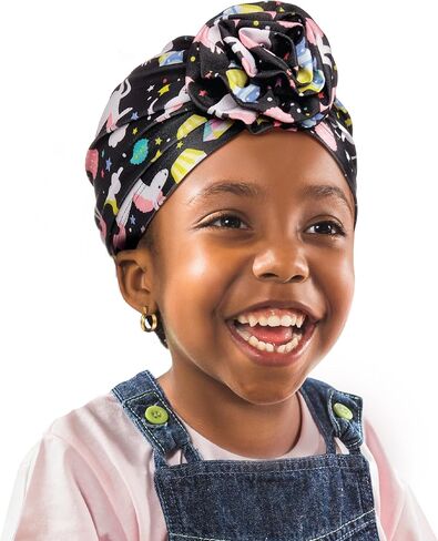 Red by Kiss Kids Pre-Tied Top Knot Turban, African Soft Spandex Turban, Stretch Head Wear, Head Wrap in Saudi Arabia