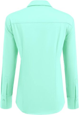 HOTOUCH Womens Cotton Basic Button Down Shirt Slim Fit Dress Shirts in Saudi Arabia